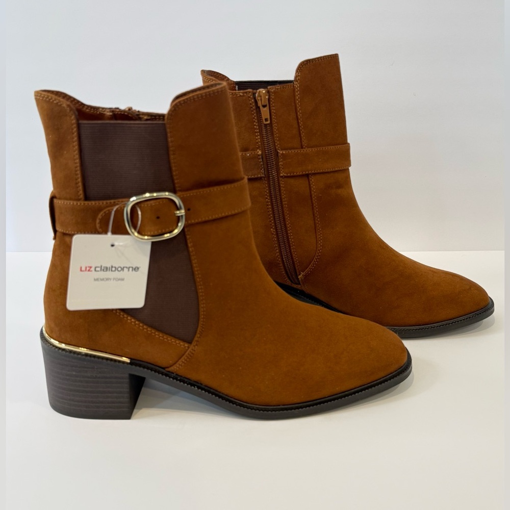 Liz Claiborne Women's Tan Ankle Booties